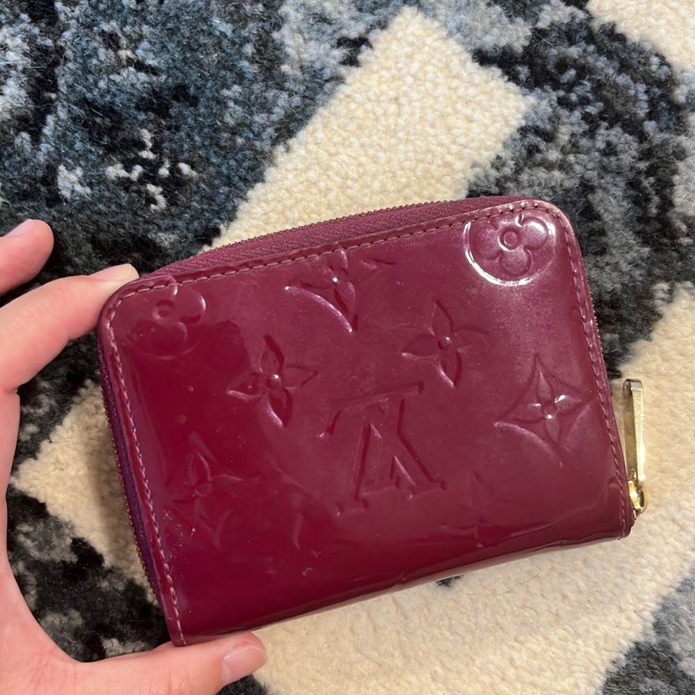 Louis Vuitton Red Wallet Iconic Monogram Compact